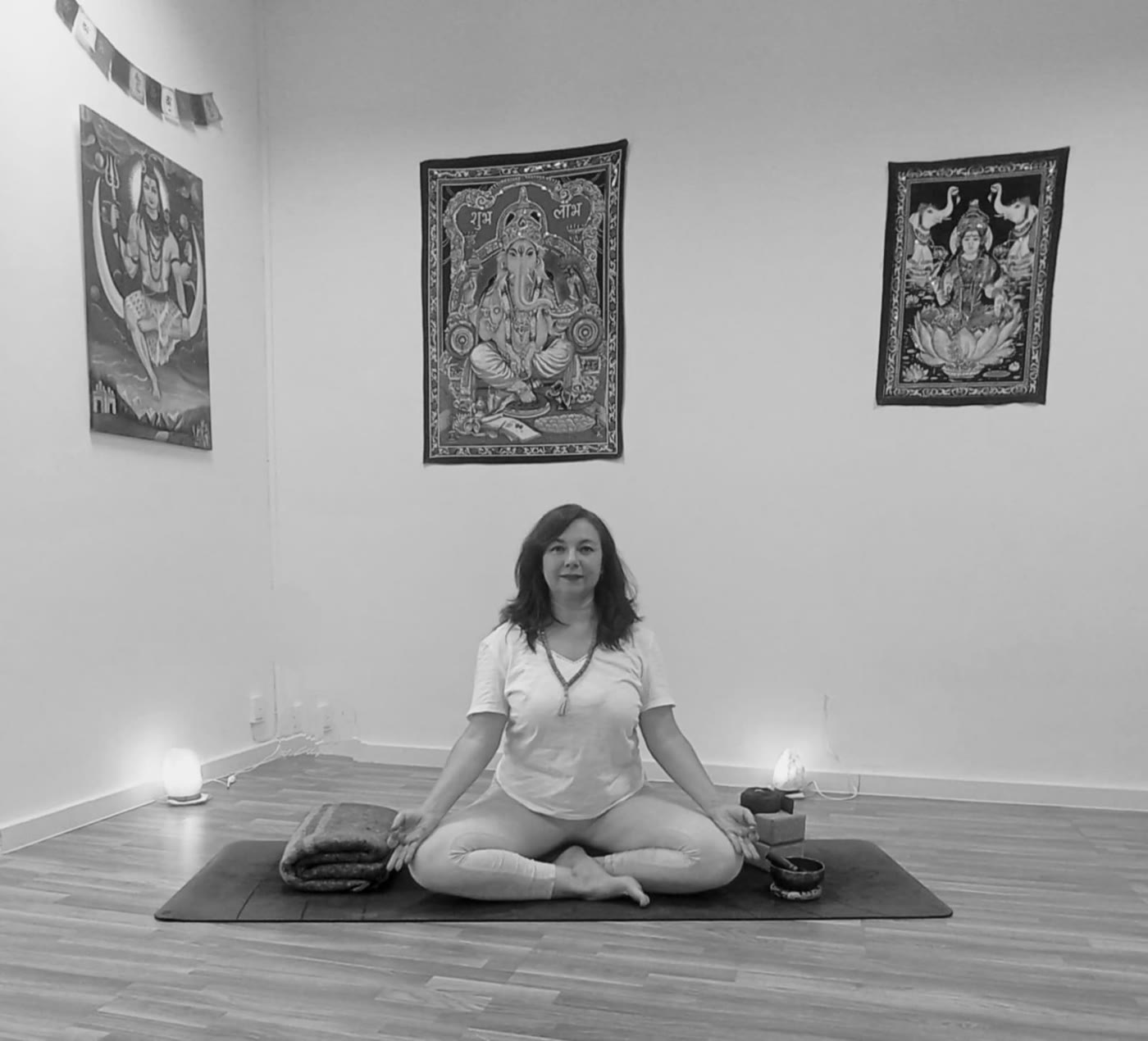 Rocío Novoa en meditación